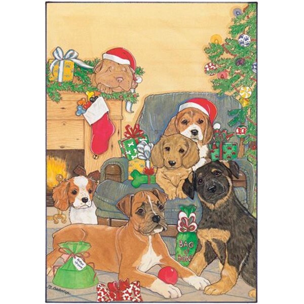 Pipsqueak Productions Mix Dog Holiday Boxed Cards C474 - main
